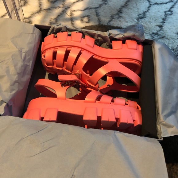 Prada Rubber Monolith sandals - Picture 9 of 10